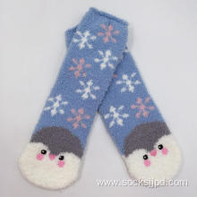 Fuzzy indoor socks for girl